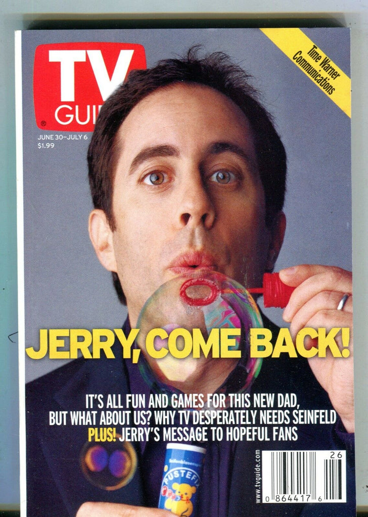 TV Guide Magazine June 30-July 6 2001 Jerry Seinfeld EX No ML 100616jhe
