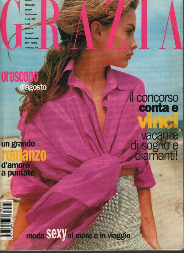 Grazia Italian Fashion Magazine August 11 1995 Kelly Stuart 101420ame