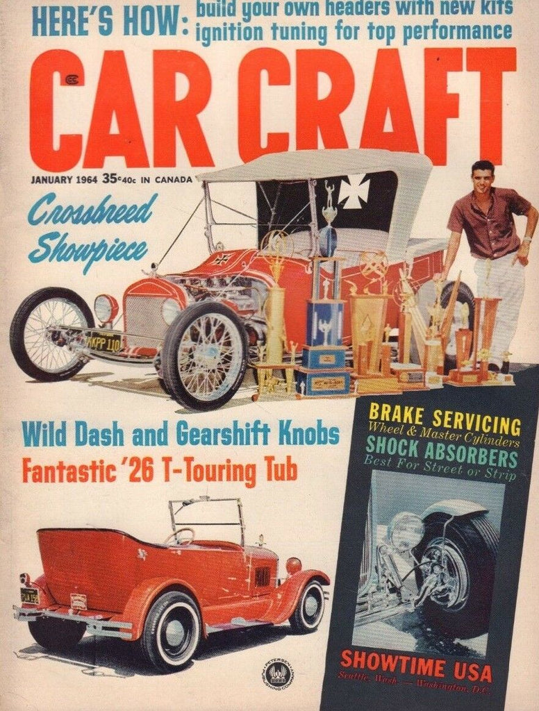Car Craft January 1964 Bob D'olivo Randy Holt Bob Hegge 122218DBE