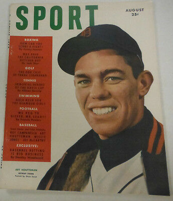 Sport Magazine Art Houtteman & Max Baer August 1950 NO ML 072414R