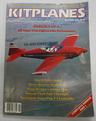 Kitplanes Magazine Smyth Sidewinder November 1986 072215R