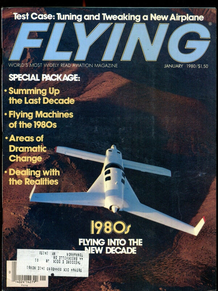 Flying Magazine January 1980 Flying Into The New Decade EX w/ML 120716jhe