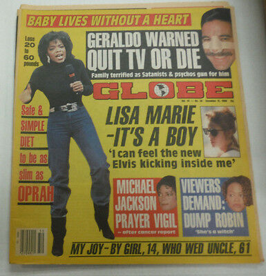 Globe Magazine Lisa Marie & Michael Jackson December 1988 081315R2