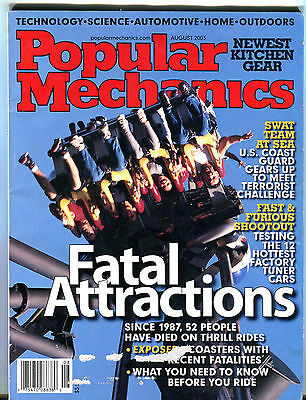 Popular Mechanics Magazine August 2003 Fatal Attractions EX 020516jhe
