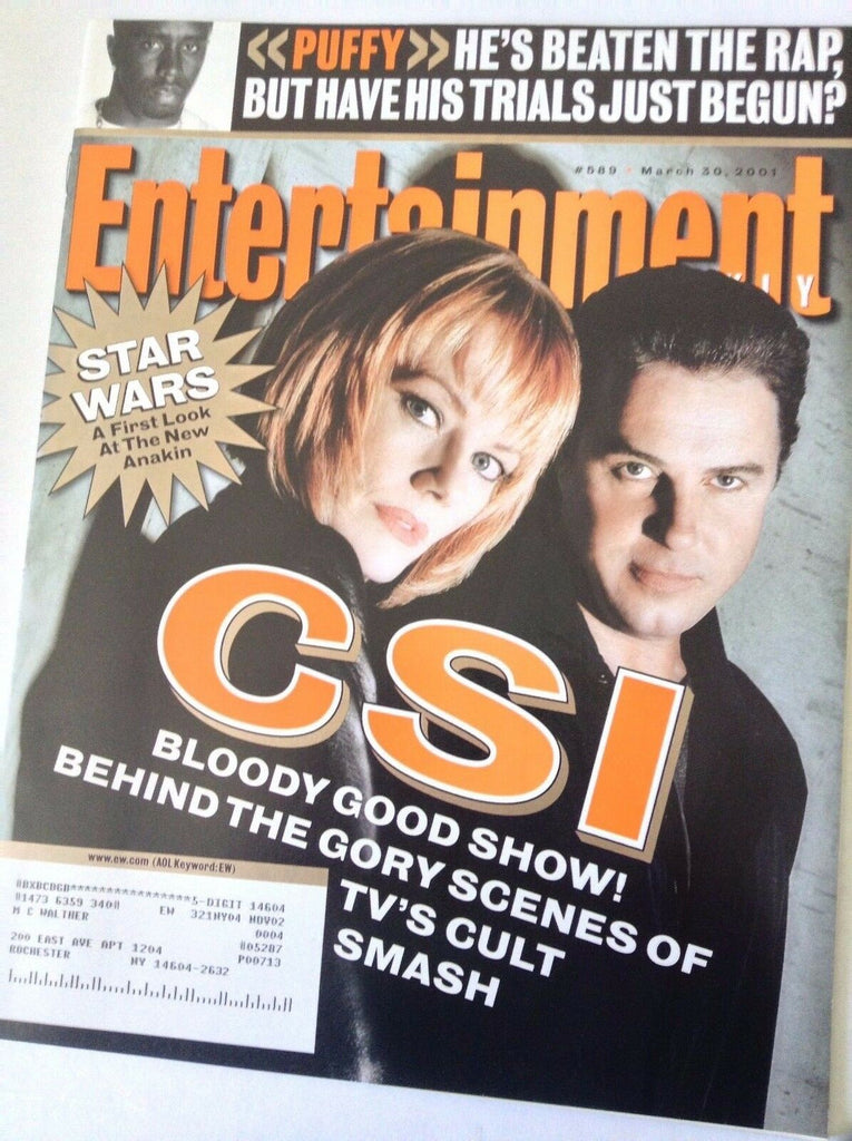 Entertainment Weekly Magazine Star Wars CSI March 30, 2001 051517nonrh