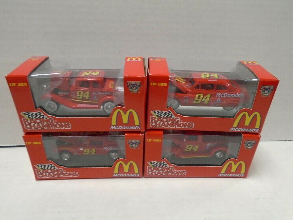 Bill Elliott #94 McDonald's 1:64 Die Cast Set of 4 Cars Set #2 062719AMCAR3