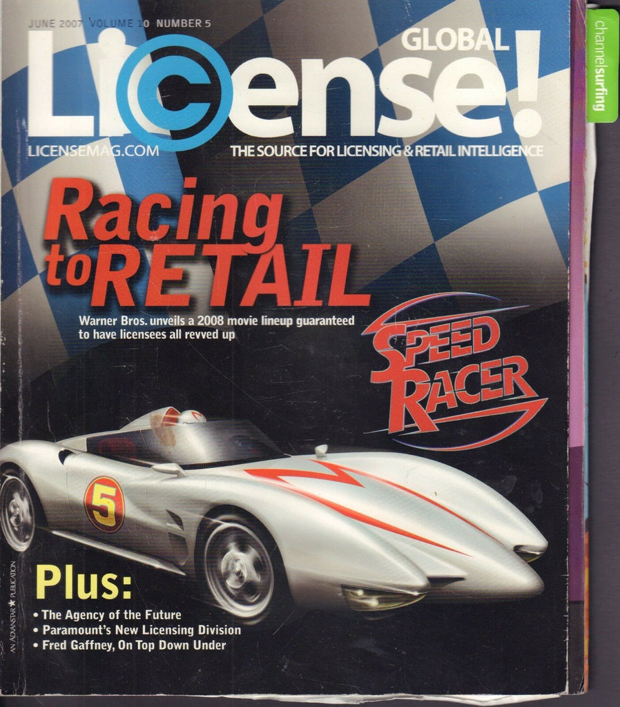 Global license June 2007 Mach 5 Speed Racer 101917nonDBE