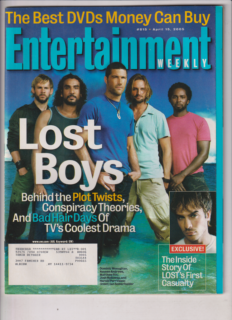Entertainment Weekly Matthew Fox Josh Holloway April 15, 2005 011820nonr