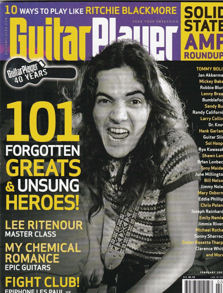 Guitar Player Mag Making 101 Forgotten Greats & Heroes February 2007 100219nonr