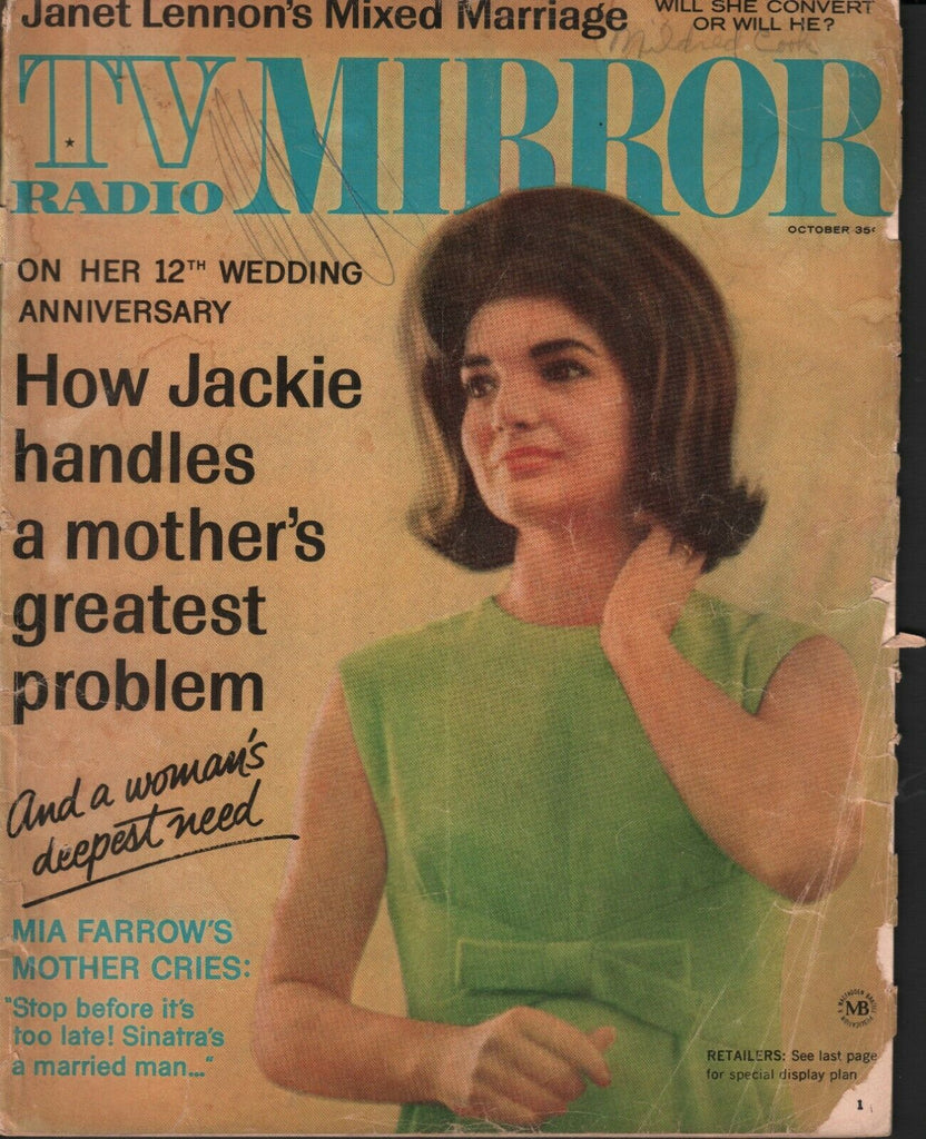 TV Radio Mirror October 1965 Jackie Kennedy Janet Lennon 071519AME