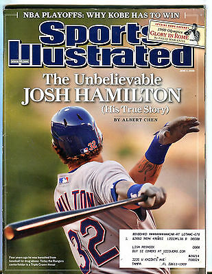 Sports Illustrated Magazine June 2 2008 Josh Hamilton EX 071516jhe