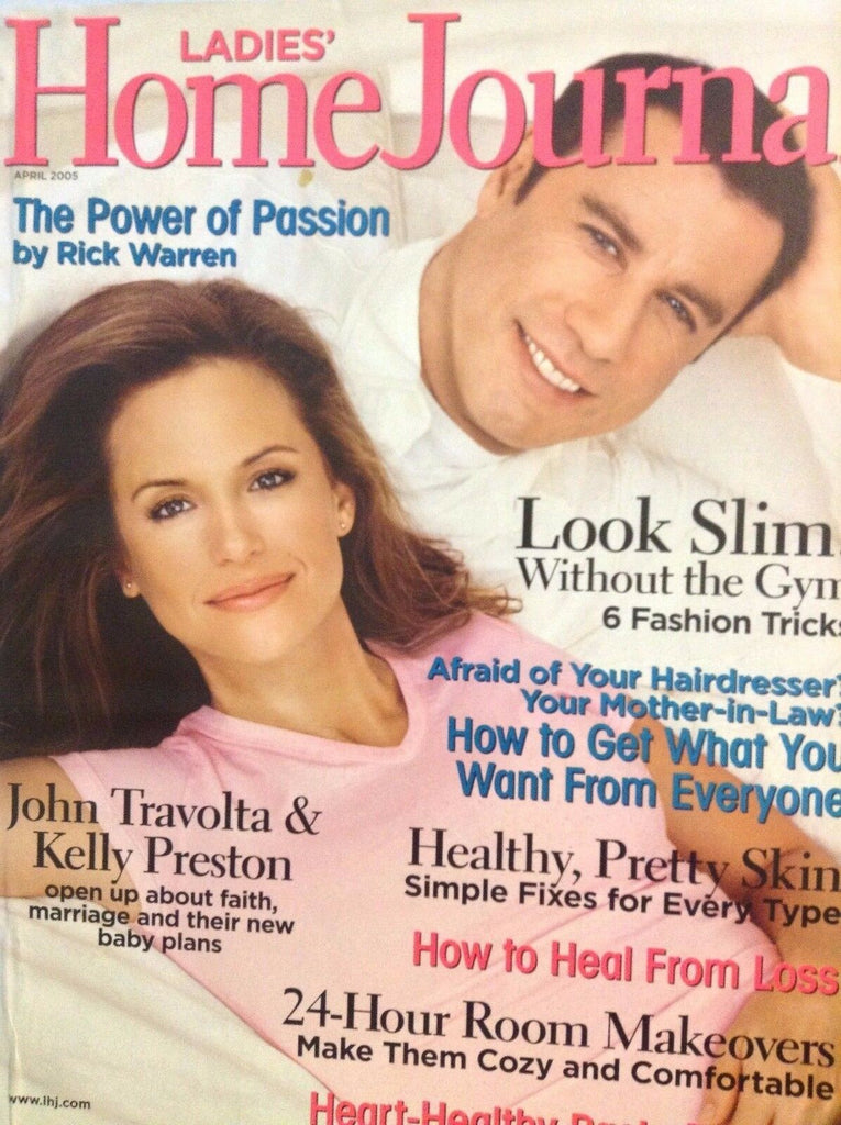 Ladies' Home Journal Magazine John Travolta Kelly Preston April 2005 101817nonrh