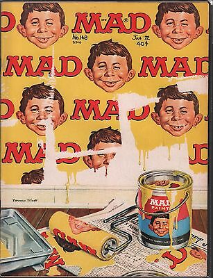 Mad Magazine No.148 January 1972 Appears to be complete VG 121115DBE