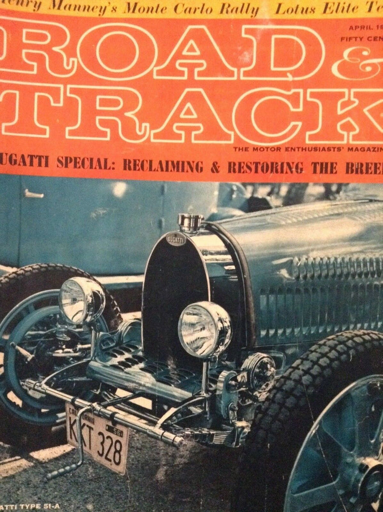 Road Track Magazine bugatti Reclaiming & Restoring April 1963 122318nonrh