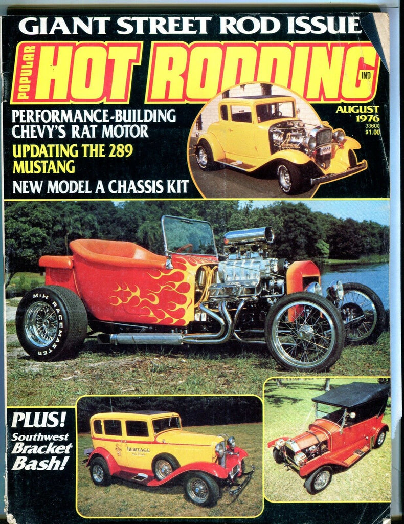 Popular Hot Rodding Magazine August 1976 Street Rod VG No ML 030717nonjhe