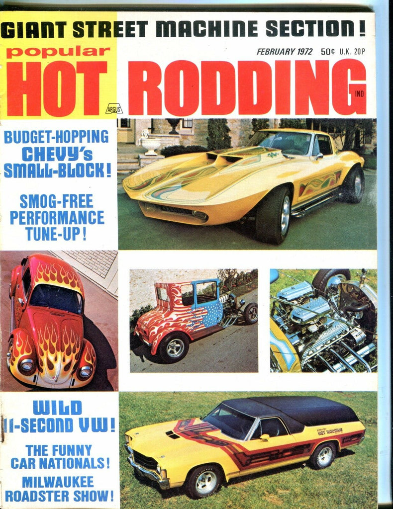 Popular Hot Rodding Magazine February 1972 VG No ML 051217nonjhe