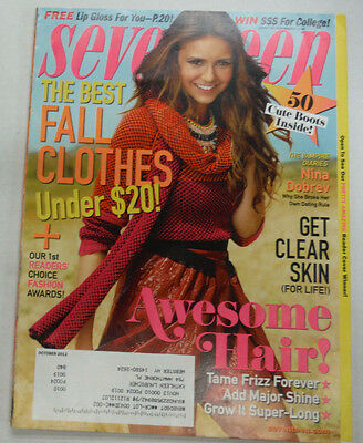 Seventeen Magazine Fall Clothes & Nina Dobrev October 2012 051815R
