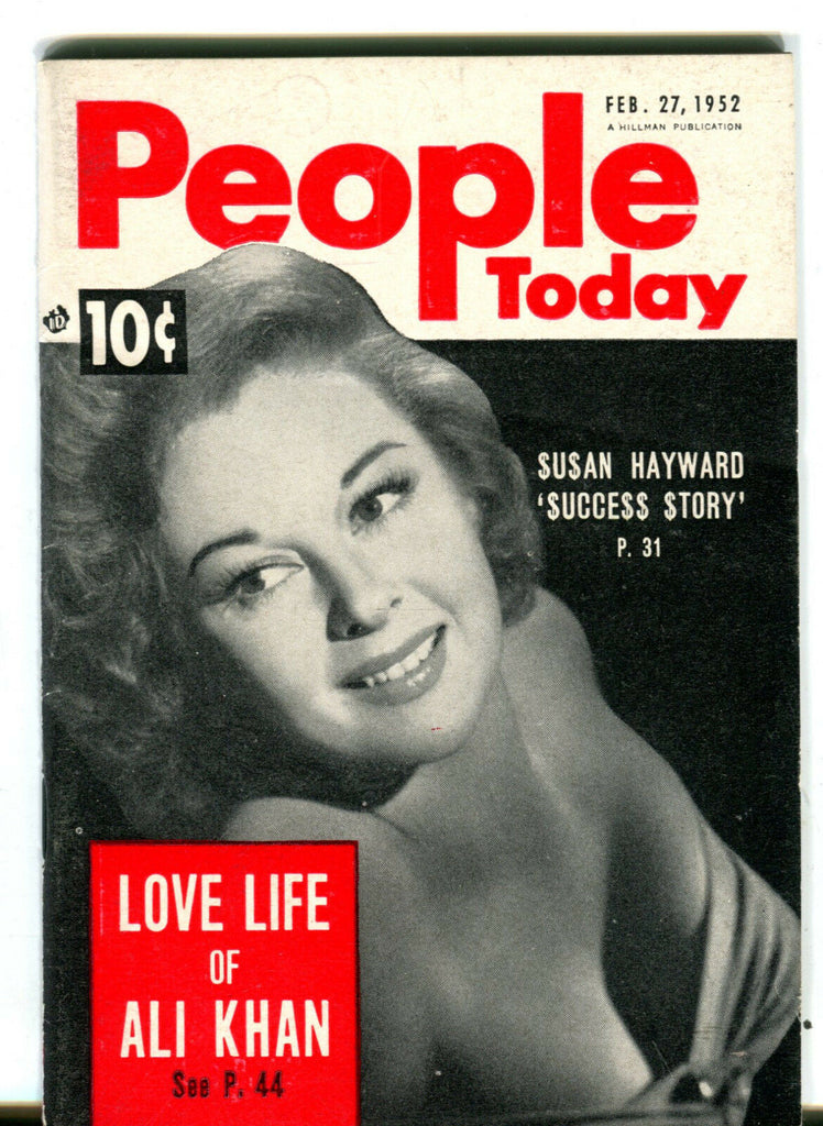 People Today Magazine February 27 1952 Susan Hayward EX 050916jhe