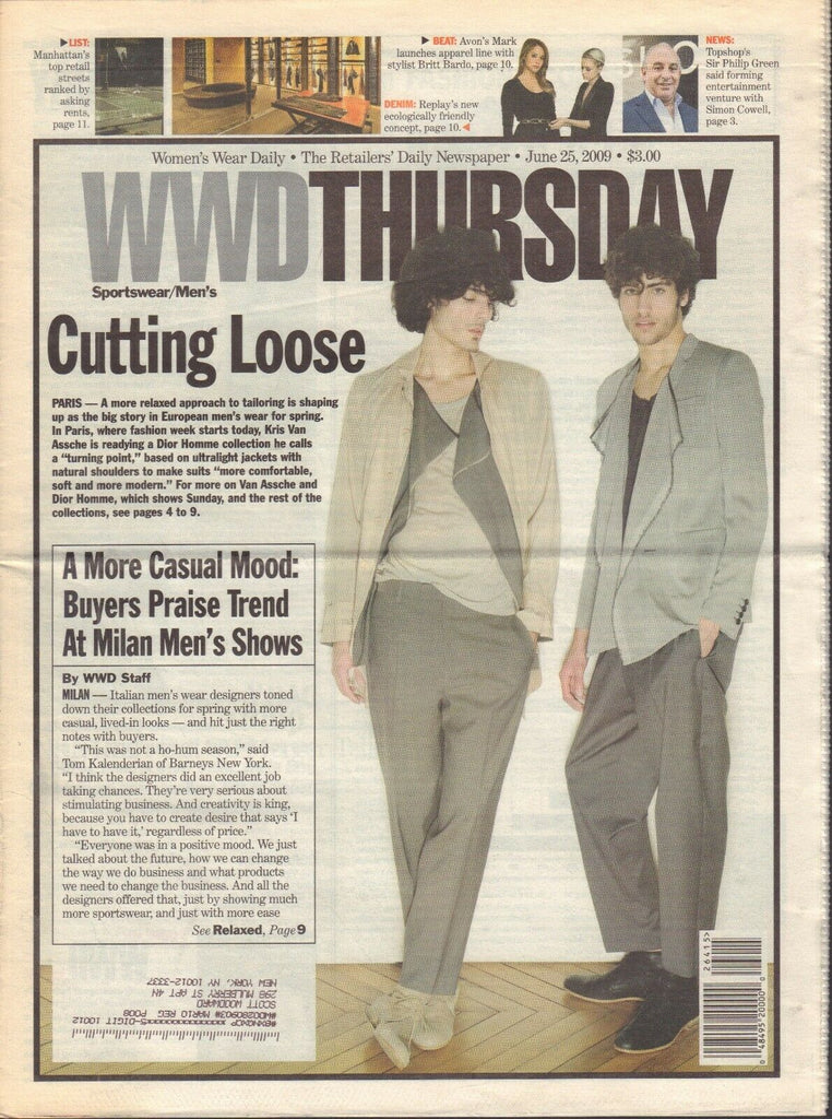 WWD June 25 2009 Kris Van Assche Britt Bardo 021419DBE2