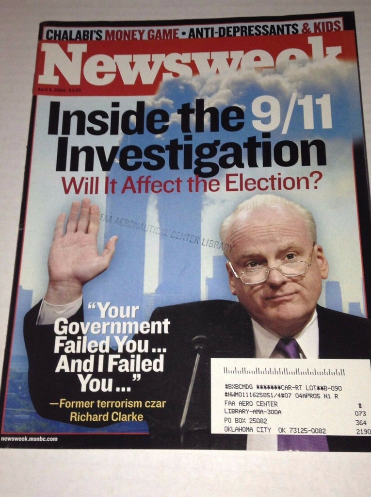 Newsweek Magazine Inside 9/11 Investigation April 5, 2004 FAA 022917NONRH