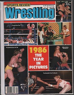 Sports Review Wrestling April 1987 "1986 the year in pictures" EX 120715DBE2