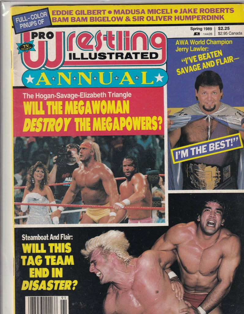 Pro Wrestling Illustrated MagazineHulk Hogan Jerry Lawler Spring 1989 062819nonr