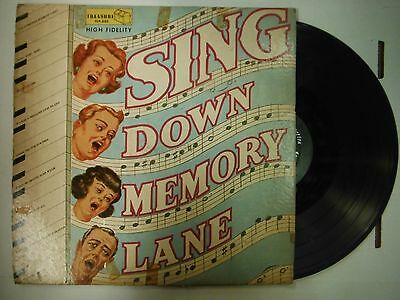 33 RPM Vinyl Sing Down Memory Lane Treasure TLP-802 122314KME
