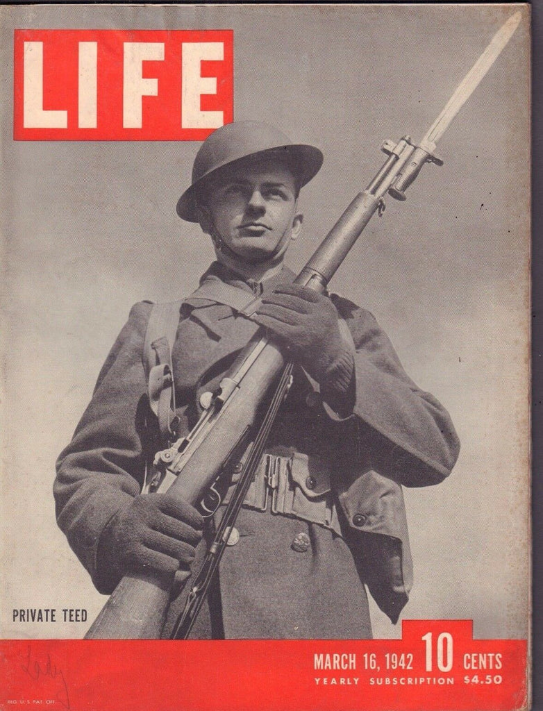 Life March 16 1942 Private Teed VG 100416DBE