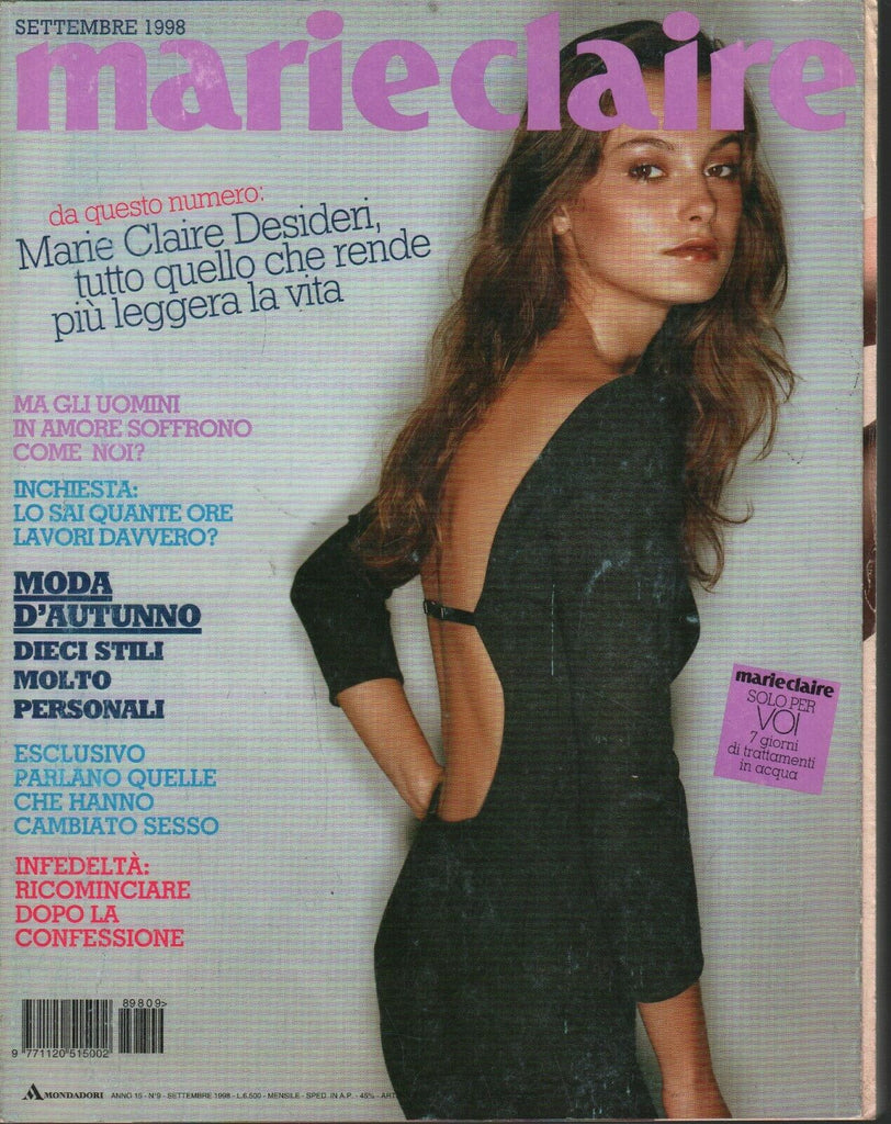 Marie Claire French Fashion Magazine September 1998 Isabella Ferrari 101320ame