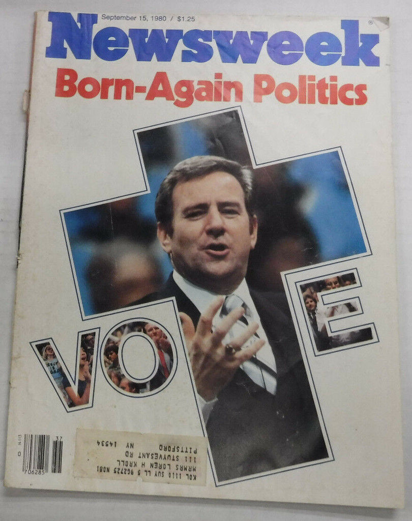 Newsweek Magazine Born Again Politics September 15, 1980 101016R