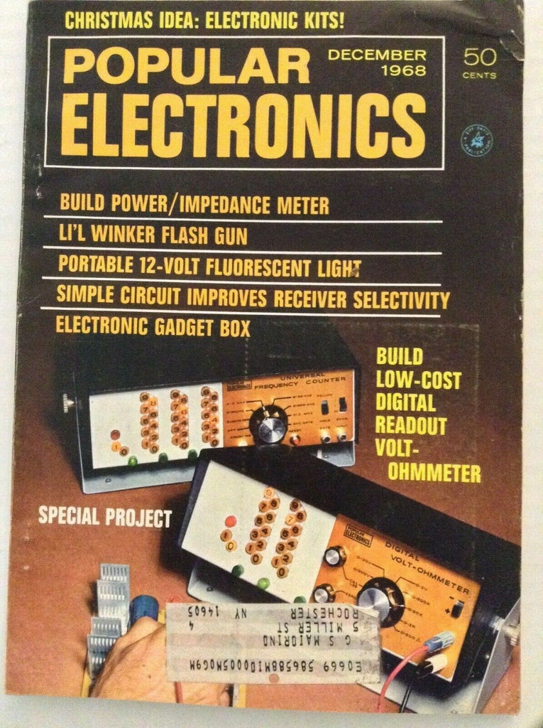 Popular Electronics Special Low Cost Build Project December 1968 091119nonrh