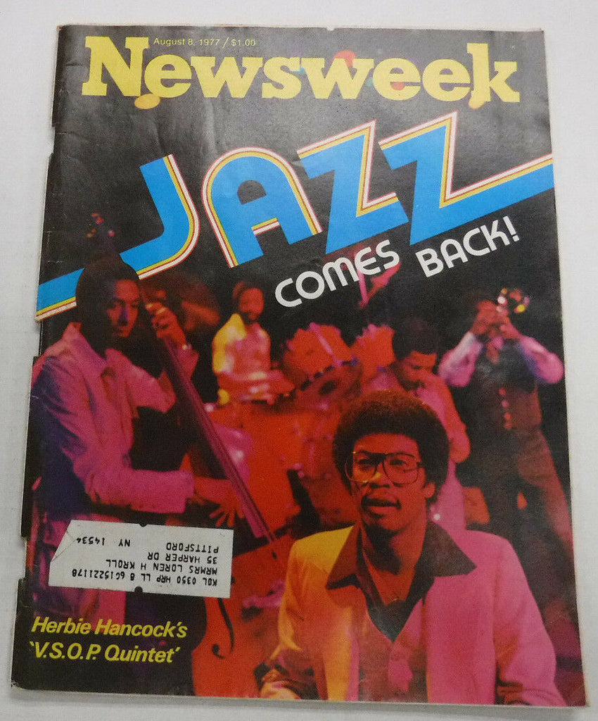 Newsweek Magazine Jazz Comes Back Herbie Hancock Quintet August 8, 1977 100716R