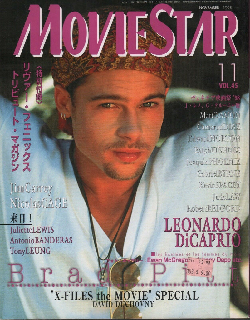 Movie Star Japanese Mag November 1998 Brad Pitt Jim Carrey 070318DBE2