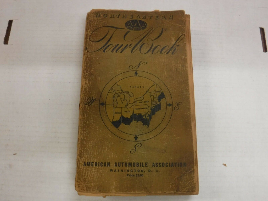 1940's Era AAA Tour Book Northeastern 600+Pages Some Loose ACC 101216jhe