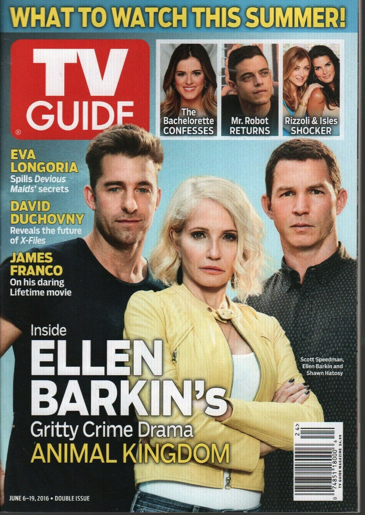 TV Guide June 9-19 2016 Scott Speedman Ellen Barkin Shawn Hatosy 022120AME