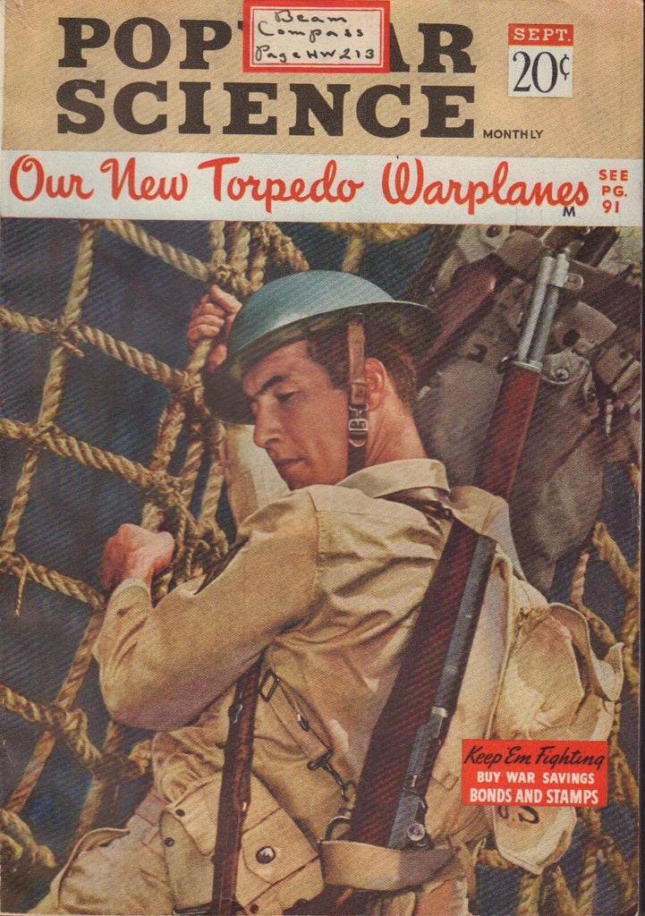 Popular Science Magazine September 1942 Torpedo Warplanes 102017nonjhe