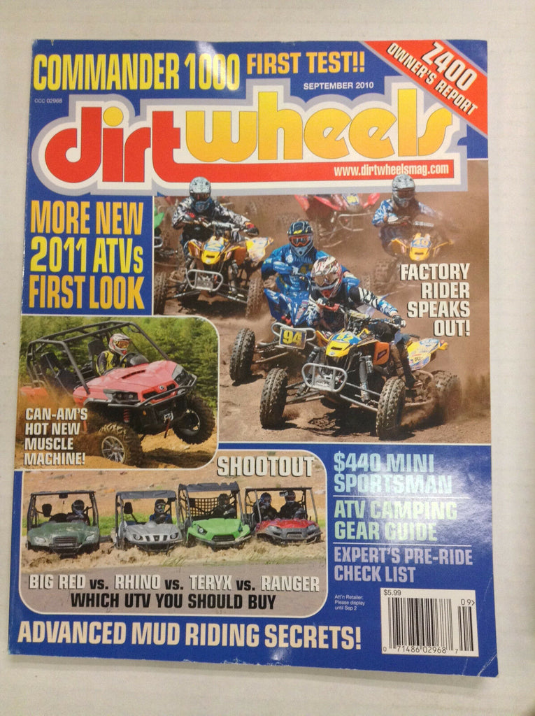 Dirt Wheels Magazine Can-Am's Commander 1000 September 2010 032817nonR