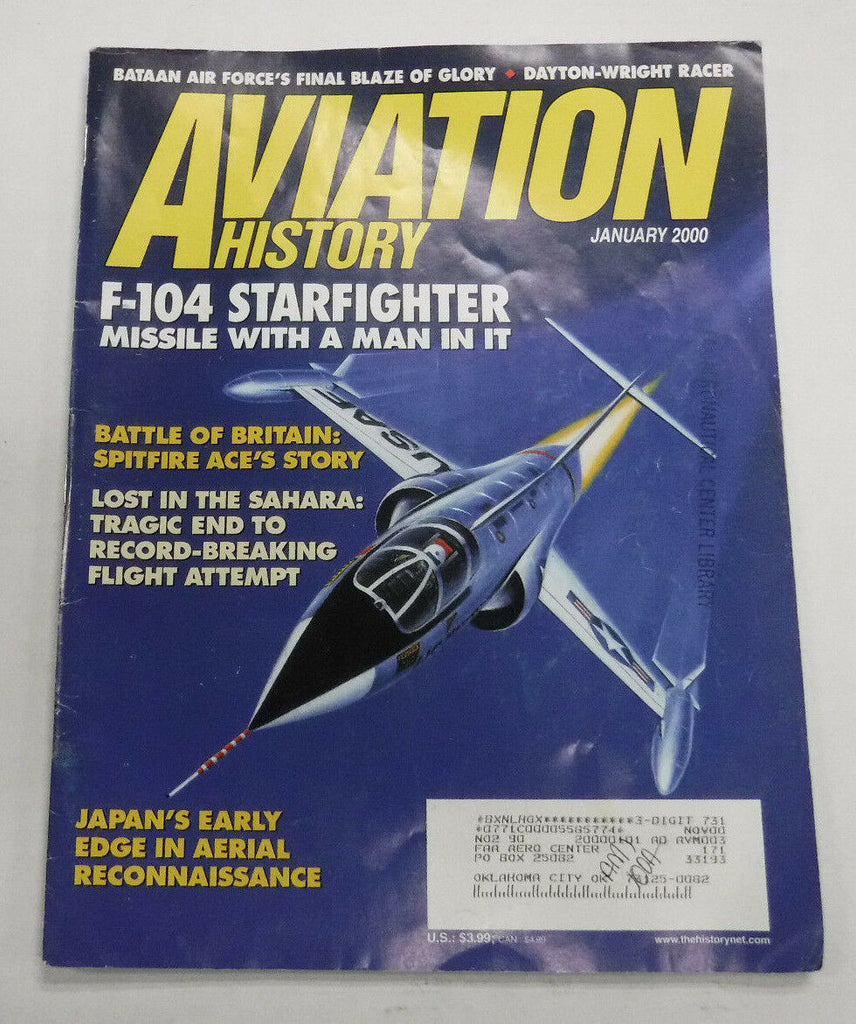 Aviation History Magazine F-104 Starfighter Spitfire January 2000 FAA 110216R