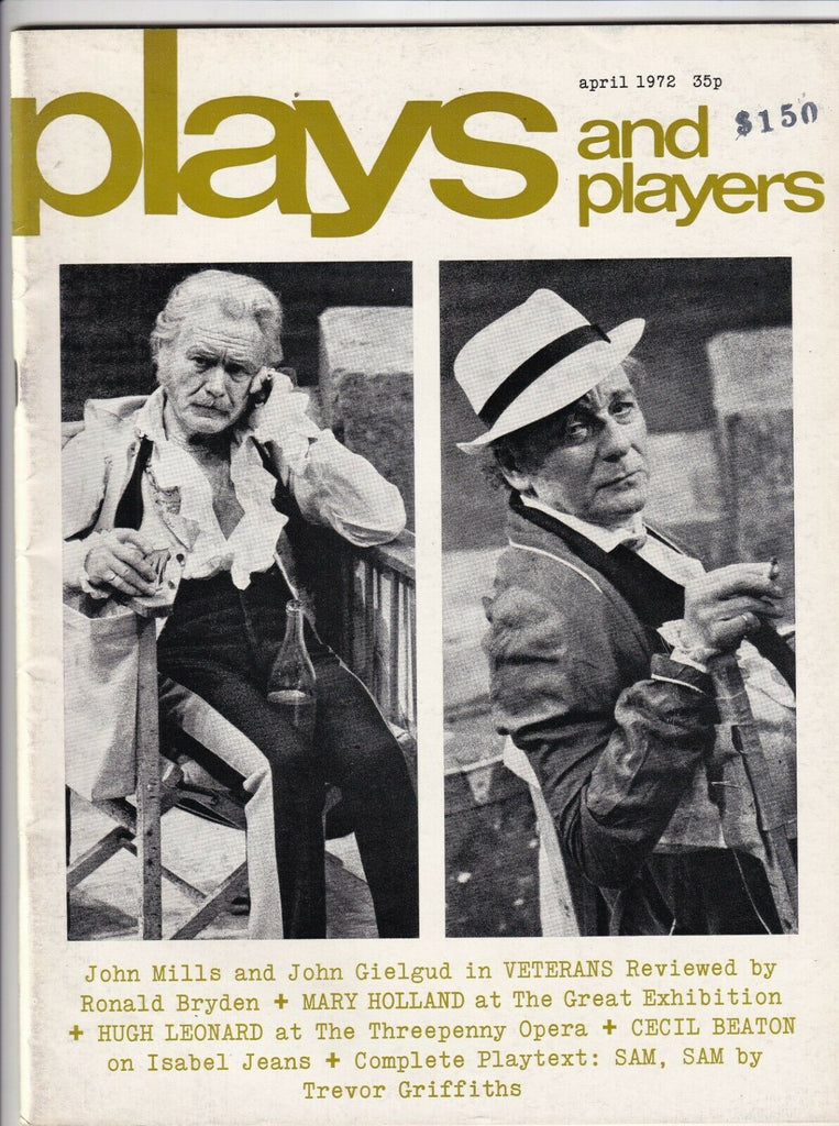 Plays And Players John Mills John Gielgud In Veterans April 1972 081419nonr
