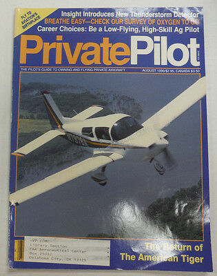 Private Pilot Magazine The Return Of The American Tiger August 1990 FAL 060515R2