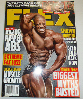 Flex Magazine Shawn Rhoden & Phil Heath Kai Greene July/August 2014 121614R2