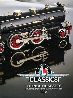 Lionel Classics Trains & Accessories Brochure 1988 EX 071016jhe2