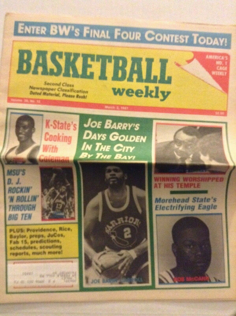 Basketball Weekly Joe Barry Norris Coleman John Chaney March 2, 1987 091119nonrh