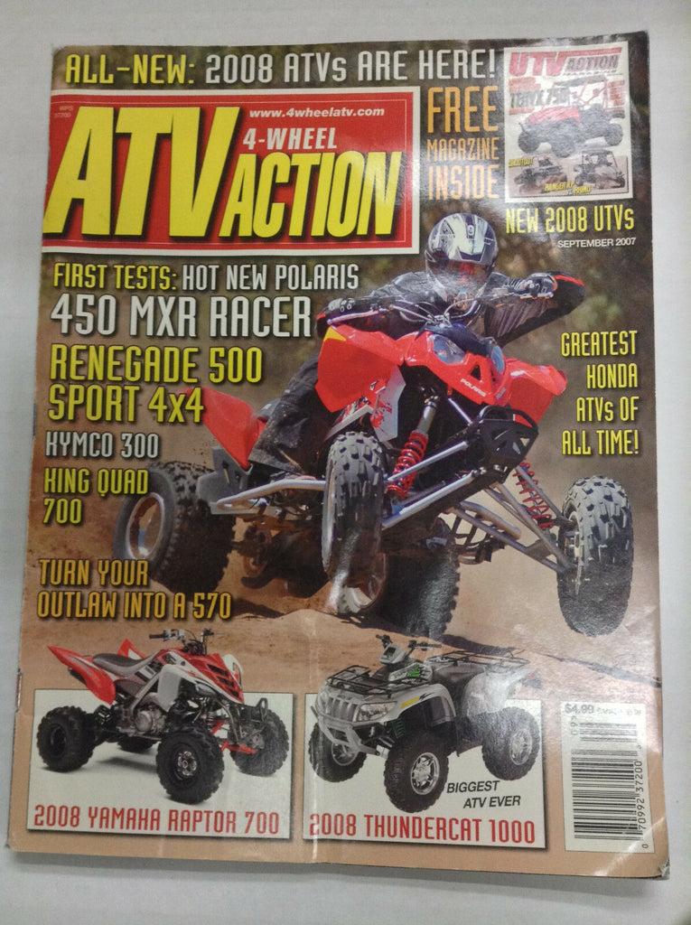 ATV Action Magazine 450 MXR Racer Kymco 300 September 2007 032617nonR