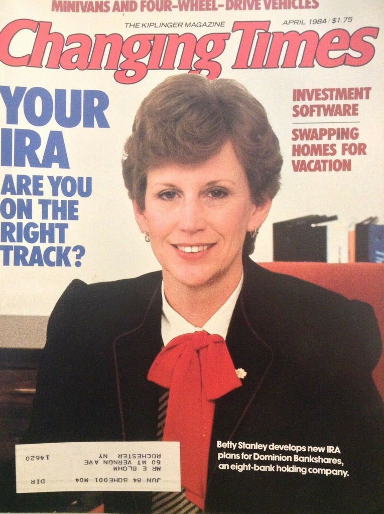 Changing Times Magazine Your IRA Betty Stanley April 1984 042118nonrh