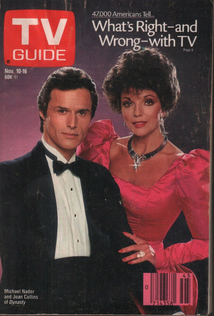TV Guide Digest November 10-16 1984 Michael Nader Joan Collins 012219AME