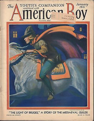 American Boy January 1931 Manning Dev. Le, The Light of Bruges w/ML VG 021916DBE
