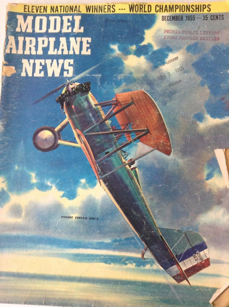 Model Airplane News Magazine Vought Corsair O2u2 December 1955 082817nonrh