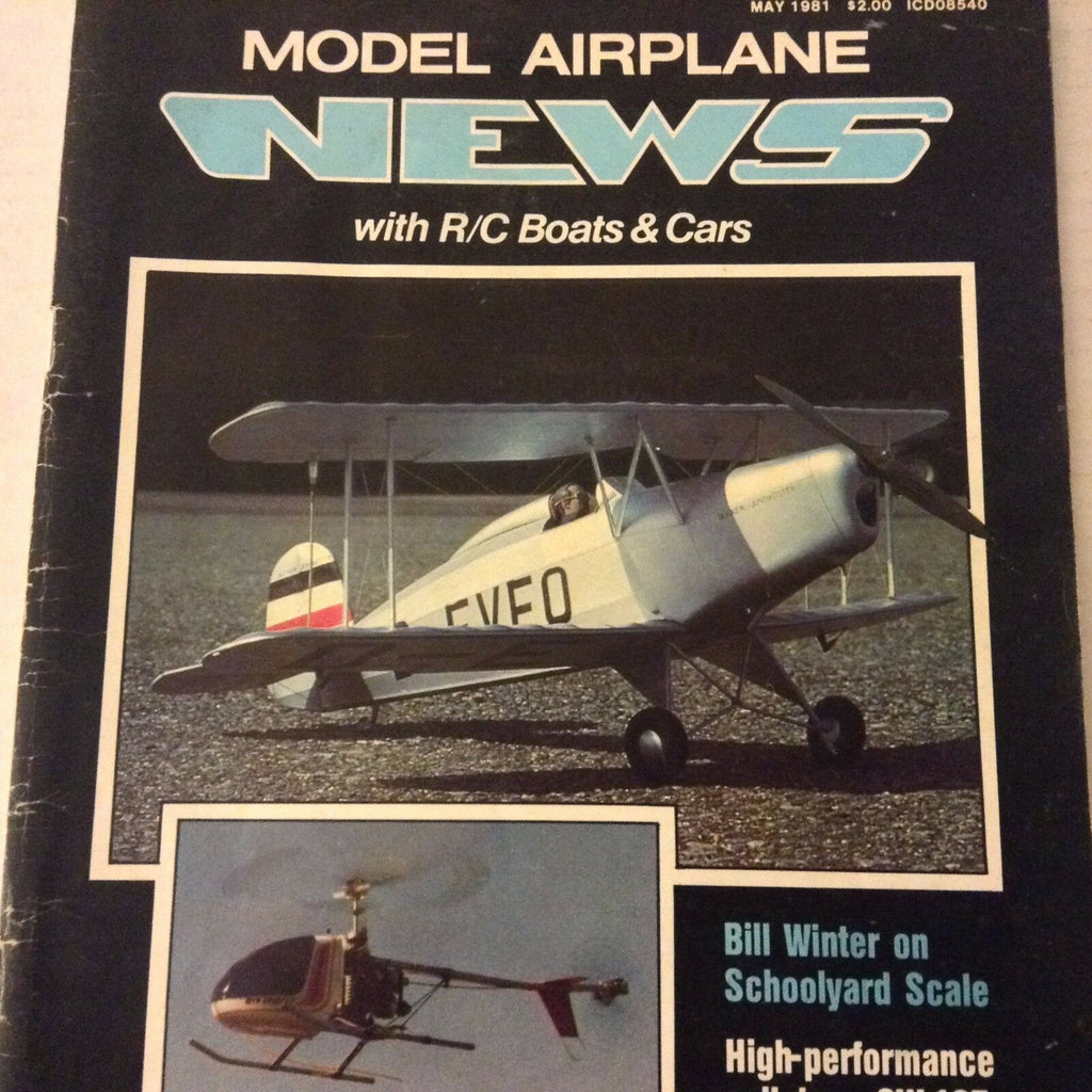 Model Airplane News Magazine Bill Winter On Schoolyard May 1981 071617nonrh