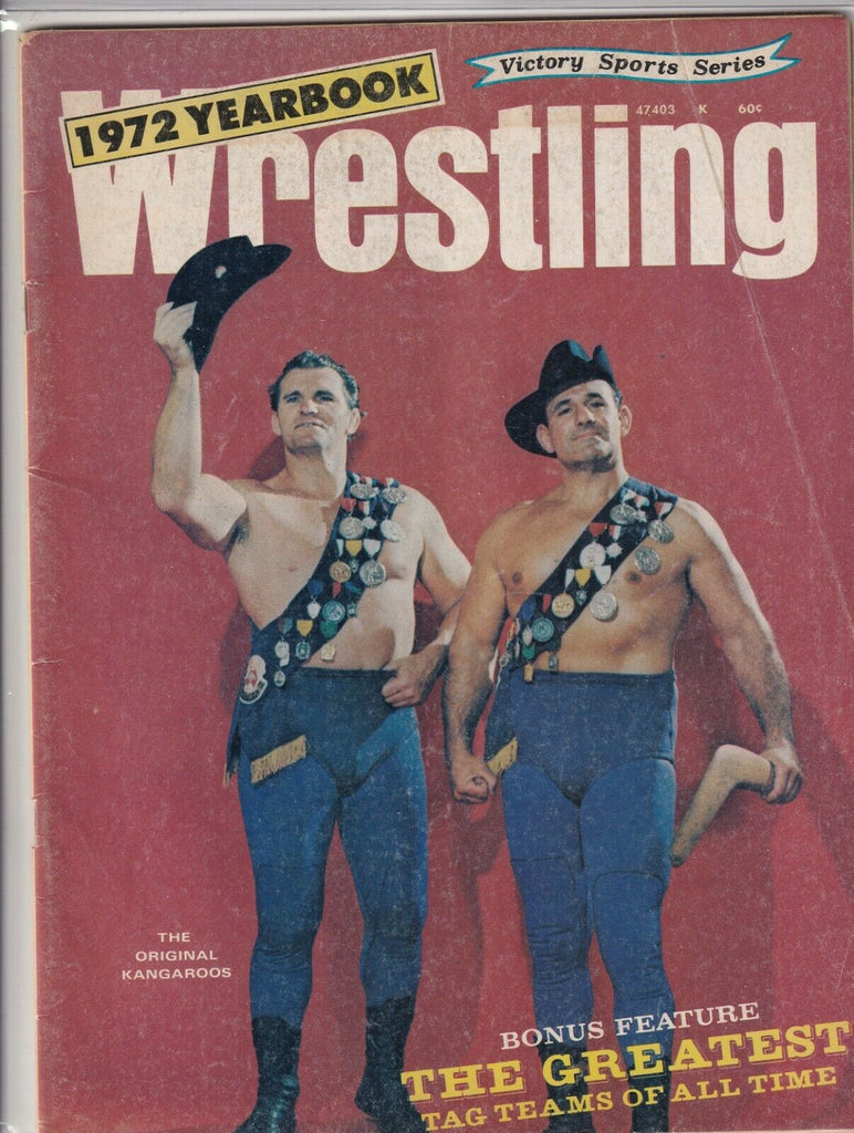 Wrestling Yearbook 1972 Original Kangaroos Tag Teams Of All Time 061419nonr